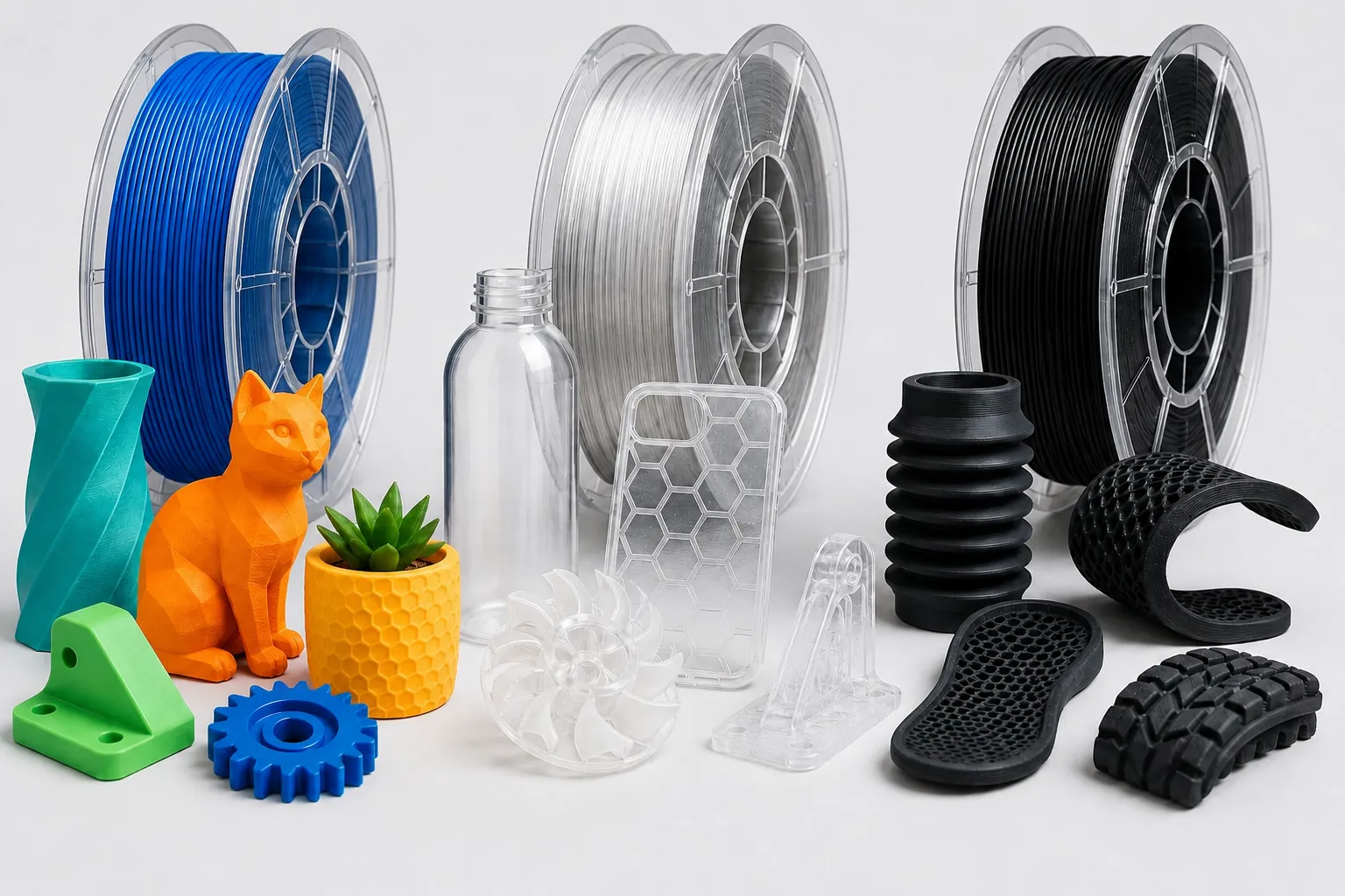 PLA+ vs PETG vs TPU: Choosing Materials for Your Product Line